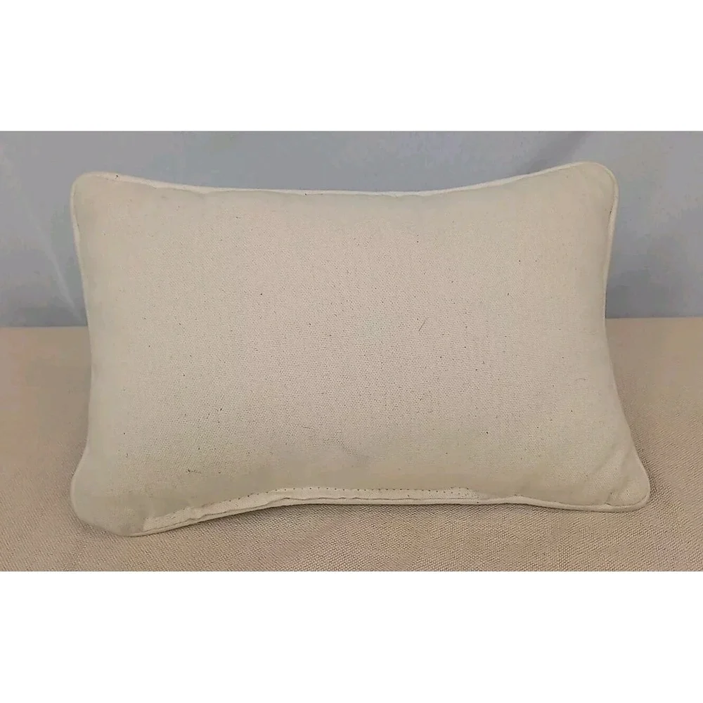 VTG Garden Tapestry Throw Pillow Sow Love Gather‎ Friendship Floral Bunny Rabbit